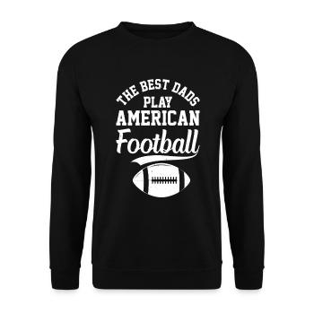 Football Daddy - Les meilleurs papas jouent au football américain - Sweat-shirt Unisexe - noir - Devant - Alina (178cm) & Michal (187cm)