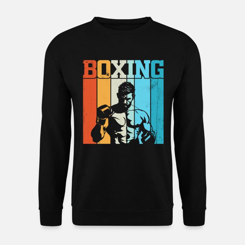 Boxe Rétro - Sweat-shirt Unisexe - noir