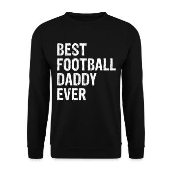 Papa de football américain - Meilleur papa de football de tous les temps - Sweat-shirt Unisexe - noir - Devant - Alina (178cm) & Michal (187cm)
