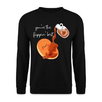 Les enfants amateurs de crêpes vous êtes le - Sweat-shirt Unisexe - noir - Devant - Alina (178cm) & Michal (187cm)