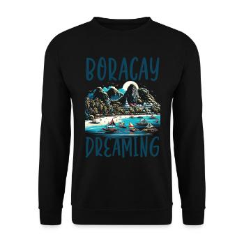 Boracay Philippines Vacances d’été Boaracay Beach - Sweat-shirt Unisexe - noir - Devant - Alina (178cm) & Michal (187cm)