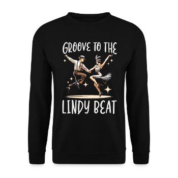 Danseur de Lindy Hop Danse Swing Danse - Sweat-shirt Unisexe - noir - Devant - Alina (178cm) & Michal (187cm)