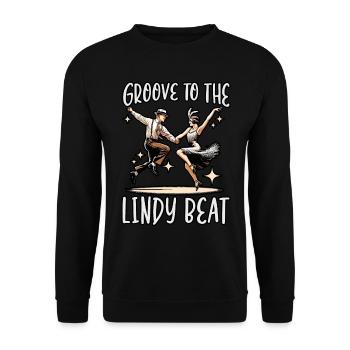 Danseur de Lindy Hop Danse Swing Danse - Sweat-shirt Unisexe - noir - Devant - Alina (178cm) & Michal (187cm)