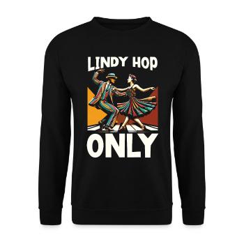 Danseur de Lindy Hop Danse Swing Danse - Sweat-shirt Unisexe - noir - Devant - Alina (178cm) & Michal (187cm)