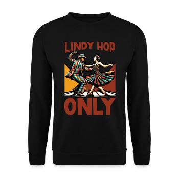 Danseur de Lindy Hop Danse Swing Danse - Sweat-shirt Unisexe - noir - Devant - Alina (178cm) & Michal (187cm)