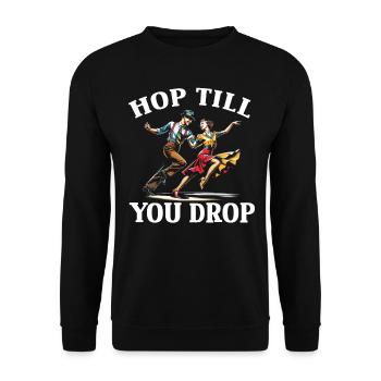 Danseur de Lindy Hop Danse Swing Danse - Sweat-shirt Unisexe - noir - Devant - Alina (178cm) & Michal (187cm)