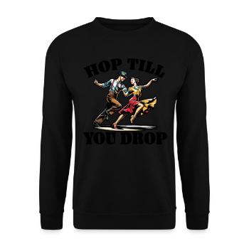 Danseur de Lindy Hop Danse Swing Danse - Sweat-shirt Unisexe - noir - Devant - Alina (178cm) & Michal (187cm)