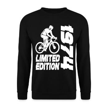 Édition limitée 1974 édition limitée anniversaire - Sweat-shirt Unisexe - noir - Devant - Alina (178cm) & Michal (187cm)