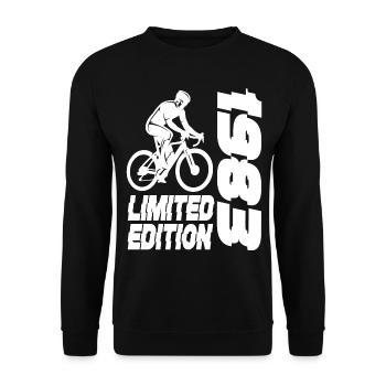 Limited Edition 1983 Limited Edition Fahrrad - Unisex Pullover - Schwarz - Vorne - Alina (178cm) & Michal (187cm)
