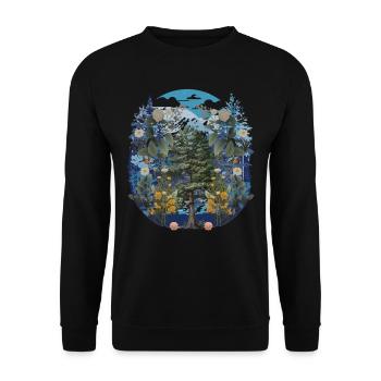 Flora, Botany, Nature, Wilderness, Forest, Spring, Climate - Unisex Sweatshirt - black - Front - Alina (178cm) & Michal (187cm)