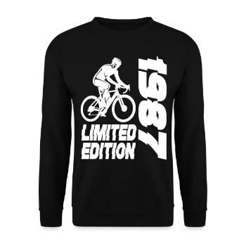 Limited Edition 1987 Limited Edition Fahrrad - Unisex Pullover - Schwarz - Vorne - Alina (178cm) & Michal (187cm)