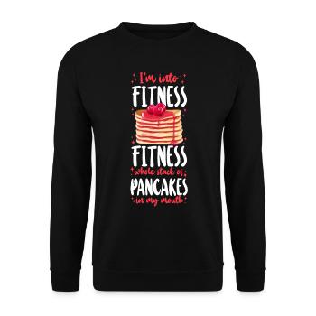 Les enfants amateurs de crêpes que j’aime - Sweat-shirt Unisexe - noir - Devant - Alina (178cm) & Michal (187cm)