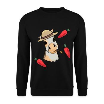 Foal, Baby, Horse, Child, Pony, Toddler, Turnip, Horses - Unisex Sweatshirt - black - Front - Alina (178cm) & Michal (187cm)