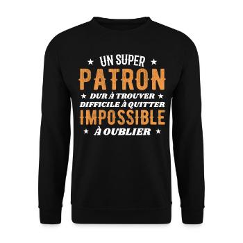 Ein toller Chef, der schwer zu finden ist - Unisex Pullover - Schwarz - Vorne - Alina (178cm) & Michal (187cm)