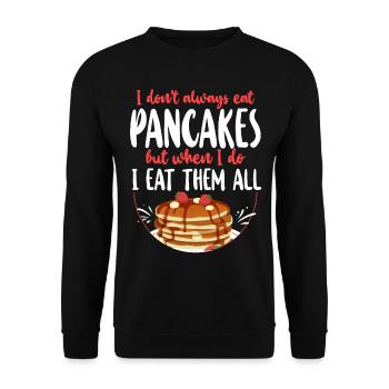 Les enfants amateurs de crêpes que je ne fais pas toujours - Sweat-shirt Unisexe - noir - Devant - Alina (178cm) & Michal (187cm)