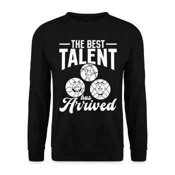 Bocce Ball Player Boccia Balls - The best talent h - Unisex Sweatshirt - black - Front - Alina (178cm) & Michal (187cm)