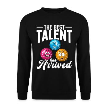 The best talent has arrived - Boccia Balls Bocce B - Unisex Sweatshirt - black - Front - Alina (178cm) & Michal (187cm)