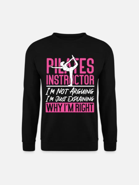 Pilates Instructor Teacher Pilates - Unisex Sweatshirt - black