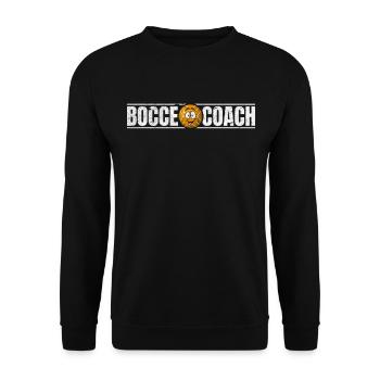 Entraîneur de pétanque - Joueur de boccia Joueur de pétanque - Sweat-shirt Unisexe - noir - Devant - Alina (178cm) & Michal (187cm)