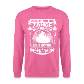 Donne-moi les pinces, le roi veut griller - Sweat-shirt Unisexe - rose - Devant