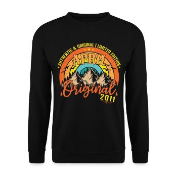 April 2011 April Anniversary 2011 April Original - Unisex Sweatshirt - black - Front - Alina (178cm) & Michal (187cm)