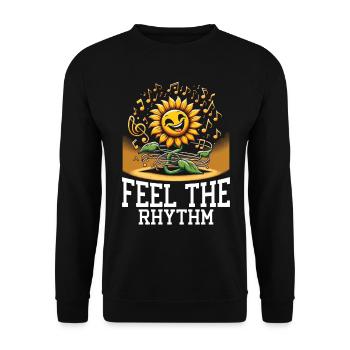 Songtexte Musikliebhaber Songwriter Musikfestival - Unisex Pullover - Schwarz - Vorne - Alina (178cm) & Michal (187cm)