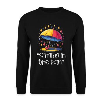 Songtexte Musikliebhaber Songwriter Musikfestival - Unisex Pullover - Schwarz - Vorne - Alina (178cm) & Michal (187cm)