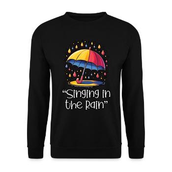 Songtexte Musikliebhaber Songwriter Musikfestival - Unisex Pullover - Schwarz - Vorne - Alina (178cm) & Michal (187cm)
