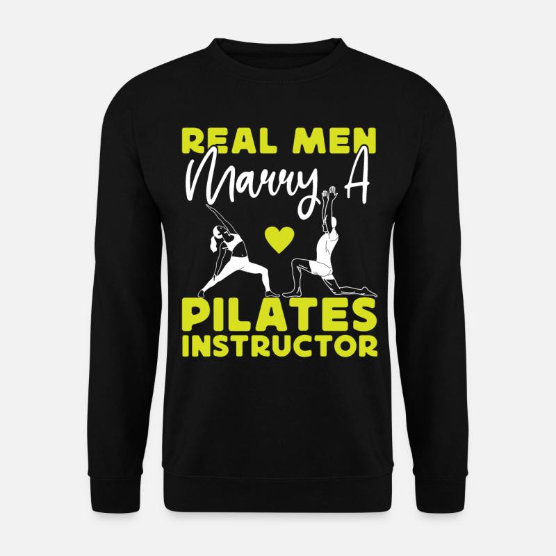 Pilates Instructor Teacher Husband - Unisex Sweatshirt - black