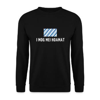 Bavaria Homeland Saying - Unisex Sweatshirt - black - Front - Alina (178cm) & Michal (187cm)