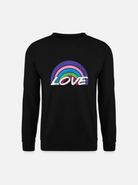Love rainbow - Unisex Sweatshirt - black