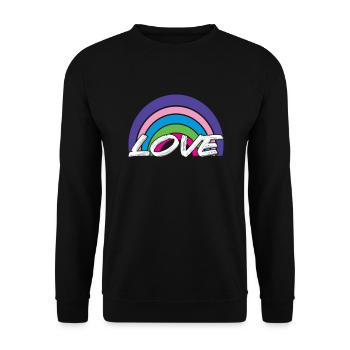 Arc-en-ciel - Sweat-shirt Unisexe - noir - Devant - Alina (178cm) & Michal (187cm)