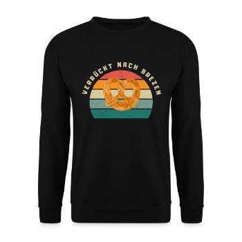 Brezen Spruch - Unisex Pullover - Schwarz - Vorne - Alina (178cm) & Michal (187cm)