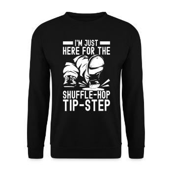 Stepptanz Stepptänzer - Unisex Pullover - Schwarz - Vorne - Alina (178cm) & Michal (187cm)