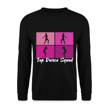 Stepptanz Stepptänzer - Unisex Pullover - Schwarz - Vorne - Alina (178cm) & Michal (187cm)