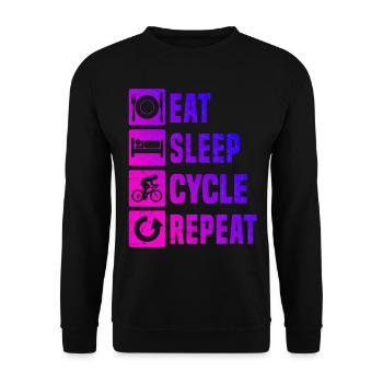 Road Bike Men Road Bike Women's Road Bike Road Bike - Unisex Sweatshirt - black - Front - Alina (178cm) & Michal (187cm)