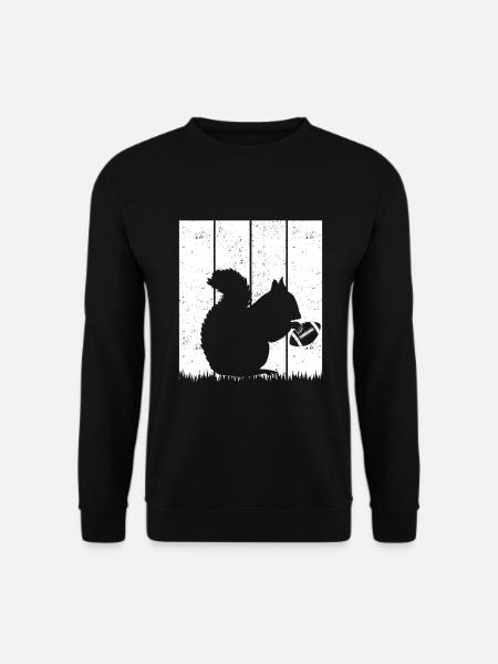 Rugby Player Squirrel Rugby Squirrel Rugby Squirre - Unisex Sweatshirt - black
