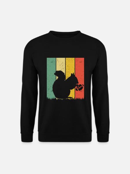Écureuil de rugby Écureuil de rugby Joueur de rugby Écureuil - Sweat-shirt Unisexe - noir