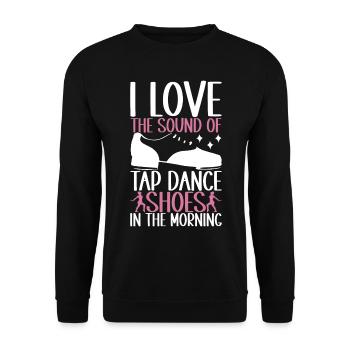 Stepptanz Stepptänzer - Unisex Pullover - Schwarz - Vorne - Alina (178cm) & Michal (187cm)