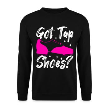 Stepptanz Stepptänzer - Unisex Pullover - Schwarz - Vorne - Alina (178cm) & Michal (187cm)