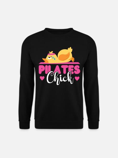 Pilates Instructor Teacher Chicken - Unisex Sweatshirt - black