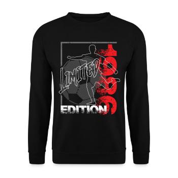 Édition limitée 1986 Édition limitée Football - Sweat-shirt Unisexe - noir - Devant - Alina (178cm) & Michal (187cm)