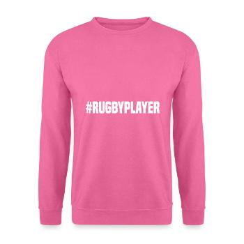 Rugby Player - #RugbyPlayer - Unisex Sweatshirt - pink - Front