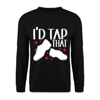 Stepptanz Stepptänzer - Unisex Pullover - Schwarz - Vorne - Alina (178cm) & Michal (187cm)