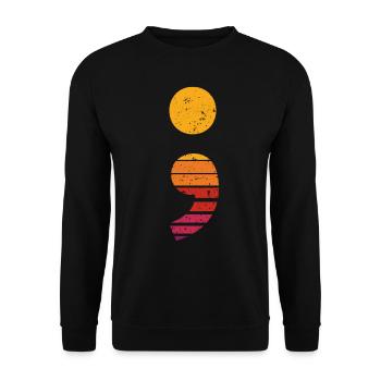 Debugging Programmer Funny Code Vintage Debug - Unisex Sweatshirt - black - Front - Alina (178cm) & Michal (187cm)