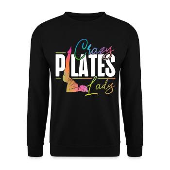 Instructeur de Pilates Enseignant - Sweat-shirt Unisexe - noir - Devant - Alina (178cm) & Michal (187cm)