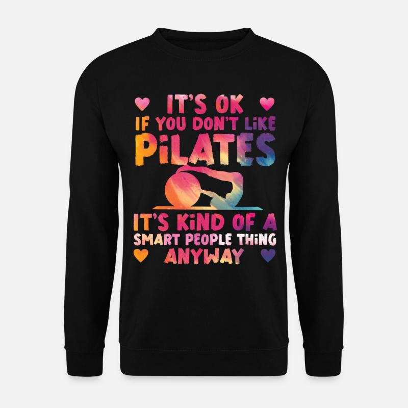 Instructeur de Pilates Enseignant - Sweat-shirt Unisexe - noir