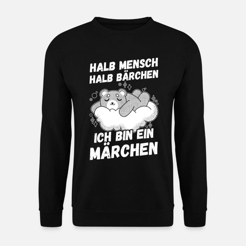 Half Human, Half Bear - Unisex Sweatshirt - black