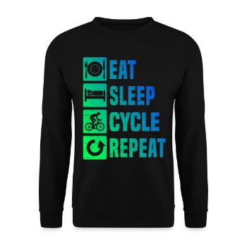 Road Cycling Road Cycling Road Cyclist Road Bike - Unisex Sweatshirt - black - Front - Alina (178cm) & Michal (187cm)