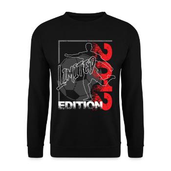 Limited Edition 2012 Limited Edition Fußball - Unisex Pullover - Schwarz - Vorne - Alina (178cm) & Michal (187cm)